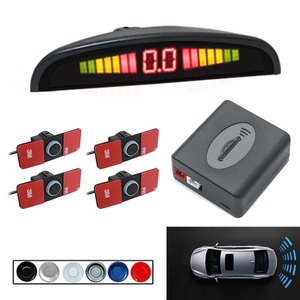 Sistema de Radar de respaldo inverso para coche, pantalla LED, sensores planos de aparcamiento de 16,5 MM, 12V, para todos los coches, 4 unidades - Product Image 2