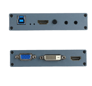 Nueva llegada DVI HDMI VGA a USB3.0 Tarjeta de captura 4K PRO BOX HD dispositivo de captura de video HDMI Loop out 1080P 60fps salida Plug and Play HD AV