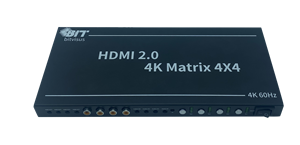 Lo último en Audio Video e iluminación profesional 4X4 Pdif Hdmi Matrix Switch Rs232 4 Entrada 2 Salida Controlador de pared de video