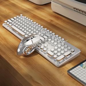 104 <strong>Keys</strong> High End Retro Punk Style Wired Gaming and Office Mechanical with Metal Keycaps <strong>Keyboard</strong> and Mouse Combo - Product Image 3