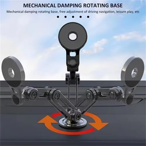 2025 NEU Alloy Folding Car Mount Handy halter Universal 360 Grad rotierender magnetischer Autotelefon halter Ständer für IPhone