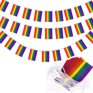 Banderín de impresión digital de alta calidad Bandera de cuerda de banderín triangular - Product Image 4