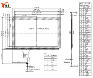 10.1-inch industrial <strong>display</strong> touch module <strong>LCD</strong> screen TFT module resolution 1280*800display touch module - Product Image 1