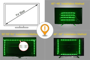 TV HA CONDOTTO LA Luce di Striscia di 30 <span class=keywords><strong>LED</strong></span> TV Striscia di Retroilluminazione USB Polarizzazione del Monitor per la TV PC Desktop con Telecomando Senza Fili <span class=keywords><strong>controller</strong></span>