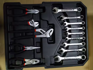 799件式坚固工具组，带滚轮铝制拉杆箱，通用家用工具包，汽车修理工具组工具箱 - Product Image 5