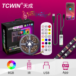 Tcwin 3メートルLEDストリップクリスマスライトSMD 5050 RGBライトAPP制御付き装飾付きプロ最大アプリコントロール - Product Image 4
