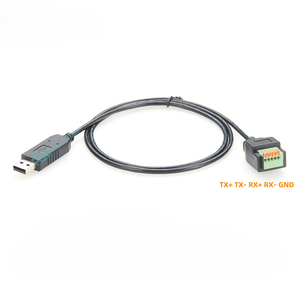 USB to RS485 RS422 Converter USB to 5 Pin <strong>Terminal</strong> <strong>Block</strong> With Push Button RS485 RS422 Cable With FTDI Chip - Product Image 1