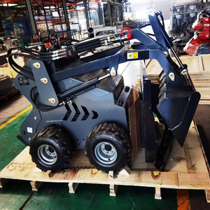 Free Shipping Mini Skid Steer Front <strong>Loader</strong> with EPA Engine Pump Gearbox Bearing &amp; PLC China Multi-Purpose Farms Attachments - Product Image 3