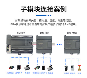Amsamotion EtherNet/IP Remote Distributed IO <strong>PLC</strong> <strong>Module</strong> Digital 14I 10O Signal Acquisition EI2A-IM24R IM24TP Dual Network Switch - Product Image 6