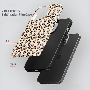 2合1 TPU + 电脑INS时尚设计外壳适用于iPhone 11/XR/13/15 Pro Max升华薄膜外壳 - Product Image 4