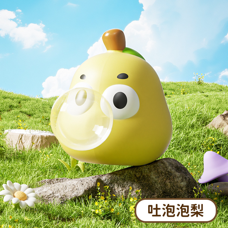 Squeeze toy-bubble blowing pear