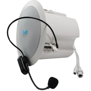 Speaker with Wireless Microphone/IP <strong>Network</strong> Ceiling Speaker with 2.4G Wireless Microphone for Guide Meeting Room Teacher Use - Product Image 3