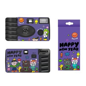 柯达彩色胶片和KC电池带闪光灯的定制标志一次性相机 - Product Image 4