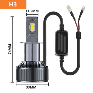 Nâng cấp đèn pha LED ô tô K80 với bóng đèn laser siêu sáng H7 <span class=keywords><strong>H4</strong></span>, đèn sương mù - Product Image 5