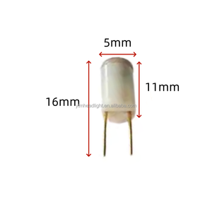 <strong>LED</strong> Miniature Bulb 6V 12V 14V 28V Bi-Pin Base Wire Termina <strong>Led</strong> Lamp for Control Panels Switches and Transportation - Product Image 2