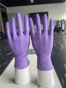 工場卸売ロゴカスタムラテックスフリーフードサービス理髪店ネイルアートクリーニングペット病院作業タトゥー使い捨てニトリルグローブ - Product Image 3