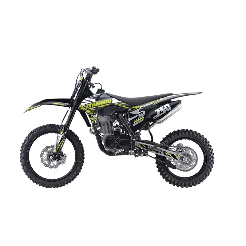Vente directe d'usine vélo ZUUMAV 250CC monocylindre Dirt Bike refroidi par air Dirt Racing Bike moto tout-terrain