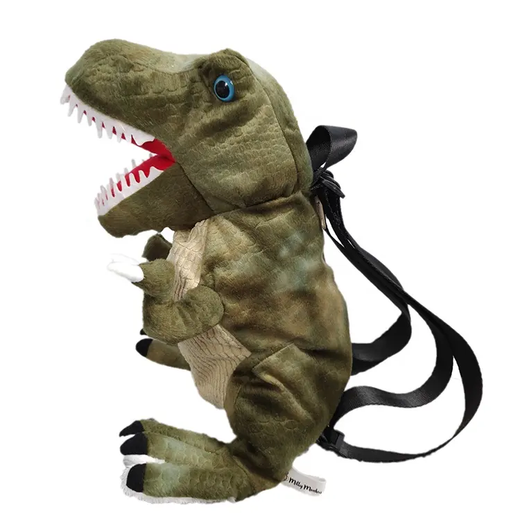 Realistico Tyrannosaurus Rex drago sacchetto T-Rex morbido peluche per bambini dinosaur zaino