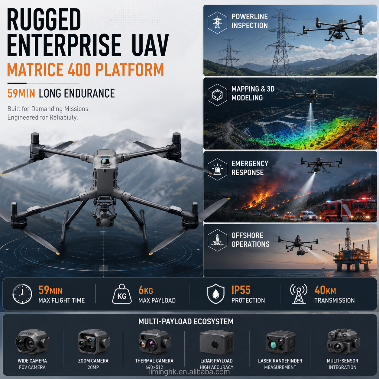Matrice 400-Rugged Enterprise UAV