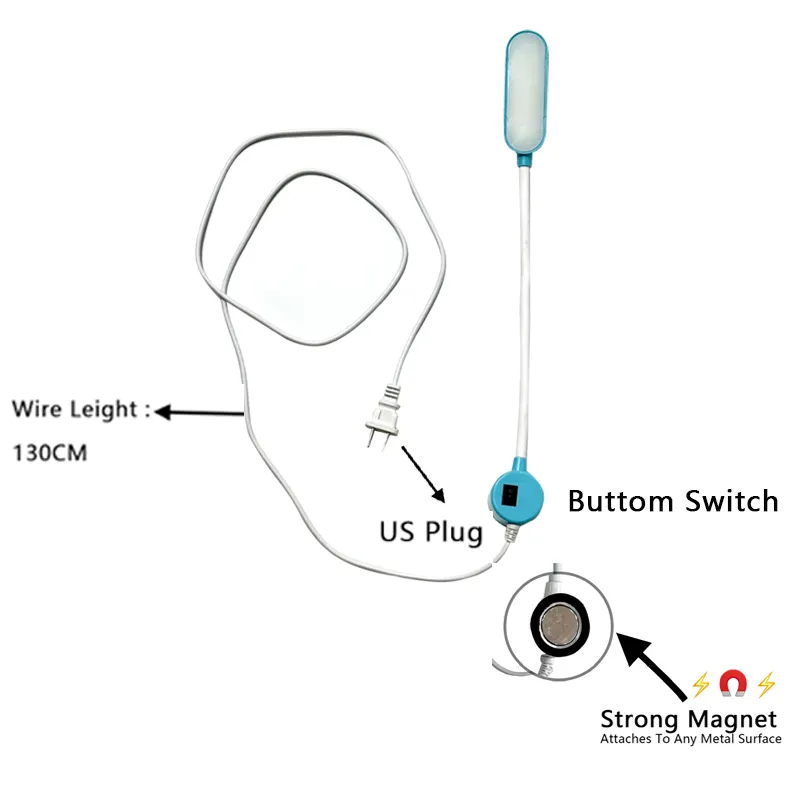 Lampade per macchine da cucire lampada da tavolo a levitazione magnetica per scrivania per macchina da cucire
