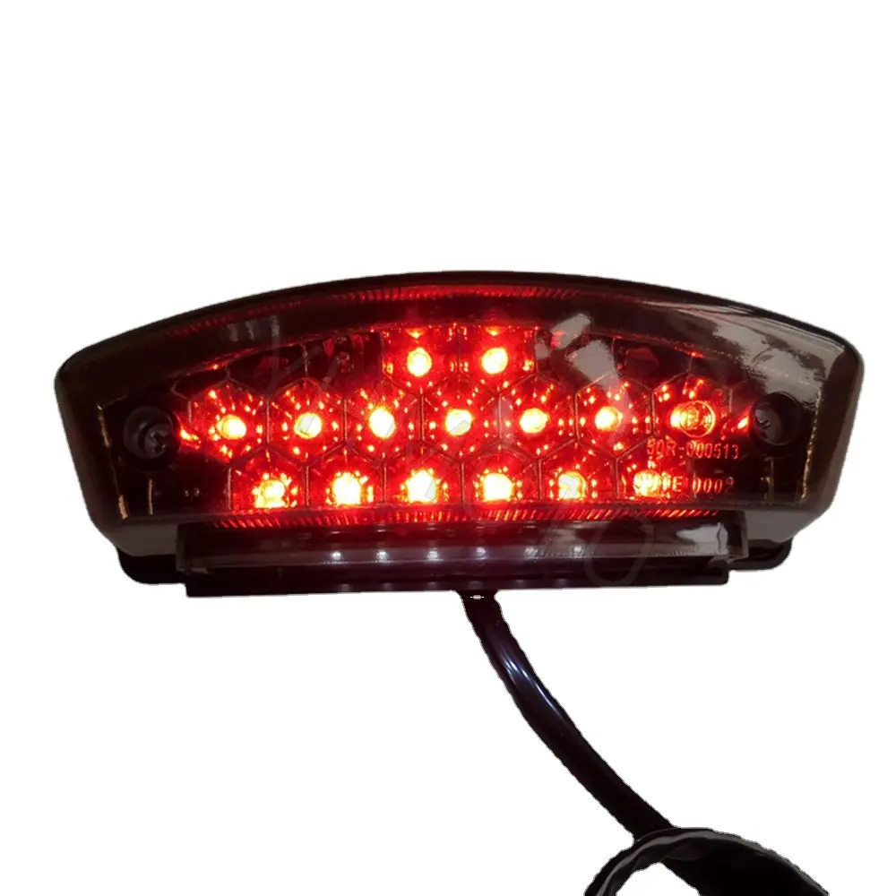 Sistema de iluminação para motocicleta, 12v, lâmpada traseira de led para harley davidson honda yamaha cafe racer chopper bobber