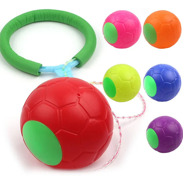 Factory Wholesale Family Toys gym ball Jumping Ring Children Ankle Skip Ball Swing Ball with LED Lights