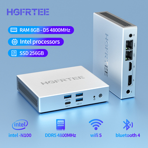 OEM/ODM Windows 11 Mini PC WiFi 5 Intel N100 Quad-Core Triple Display Fanless Office Gaming Computer Tiny Mini Computer - Product Image 2