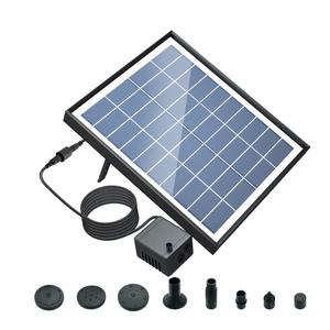 6.5W güneş çeşme pompası 200L/H akış hızı küçük gölet pompası DC fırçasız güneş enerjili çeşme pompası 8 memeleri ile 6 modları için Bi - Product Image 1