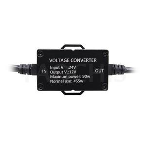 TAOCHIS araba far 90W voltaj girişi 24V çıkış 12V dönüştürücü 20A için Led projektör Lens ampüller invertör kablolama kablo demeti - Product Image 5