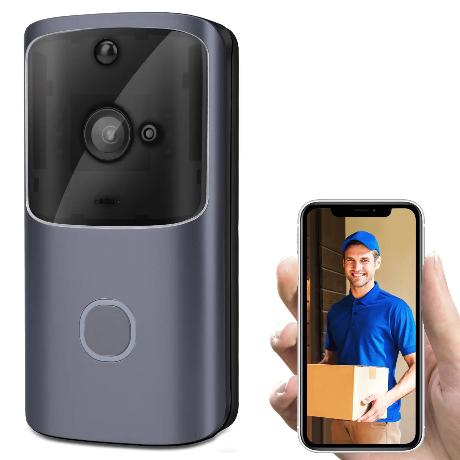 Smart Home Wireless WIFI Visual campanello APP telefono remoto citofono Audio bidirezionale allarme di videosorveglianza campanello M10