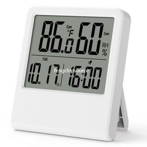 Termômetro eletrônico ultra-fino com <span class=keywords><strong>display</strong></span> digital, suporte de sucção magnética, alarme de data e hora, seção única 3A elétrica