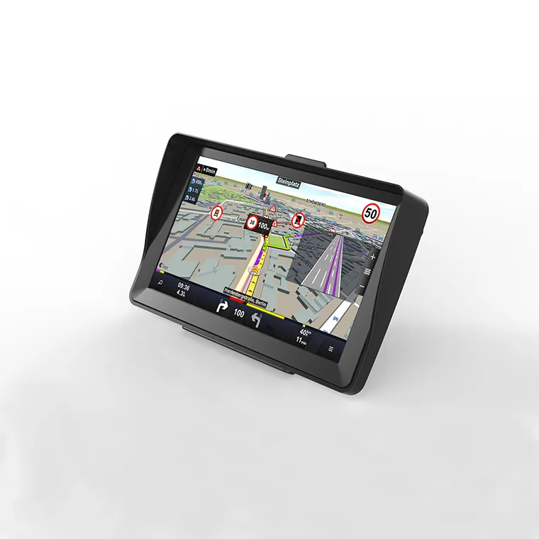 자동차 GPS 네비게이터 7 인치 HD 용량 성 스크린 256MB 위성 네비게이션 트럭 GPS 네비게이터 최신 유럽지도
