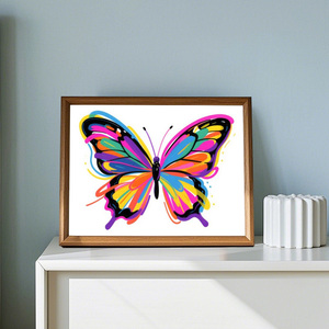 Bellflower bướm DIY sơn kim cương in vòng khoan thân thiện với môi 5D tường trang trí - Product Image 2