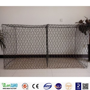 Fábrica al por mayor 2x1x1m Malla de gaviones galvanizada Malla hexagonal pesada para evitar la pérdida de suelo y agua Redes de jaulas de piedra - Product Image 4