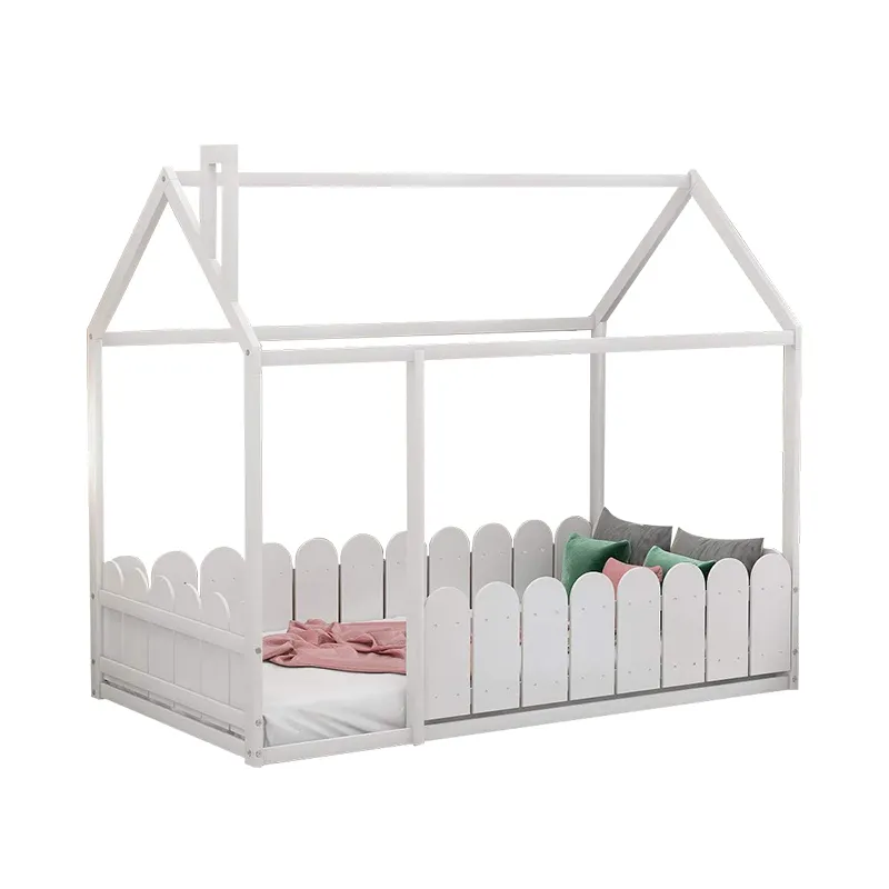 Cama nórdica sencilla de 90x190cm para niños pequeños, casa de bebé, cama individual para niñas