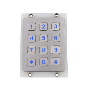 5 <strong>keys</strong> IP67 illuminated usb metal numeric <strong>function</strong> keypad - Product Image 5