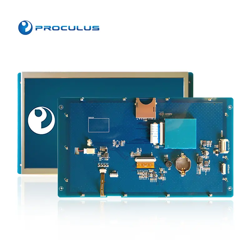 Proculus módulo tft, módulo de tela sensível ao toque de 10.1 polegadas para casa inteligente uart