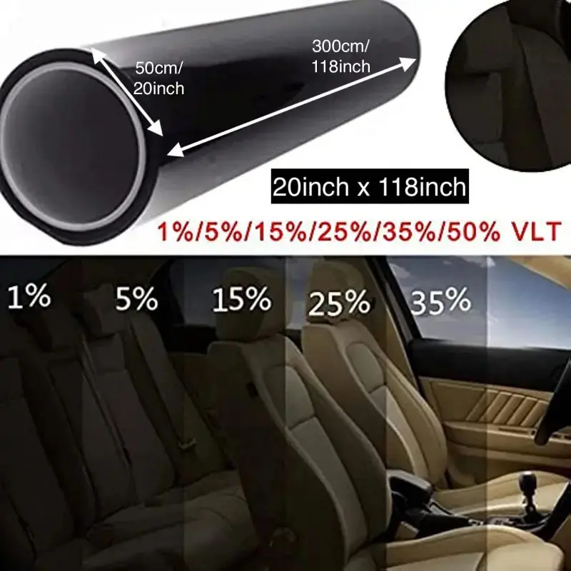 Mingtu Nx50 Vlt50 % Đen Siêu Rõ Ràng Năng Lượng Mặt Trời Điều Khiển Nano Gốm Xe Cửa Sổ Tint Phim