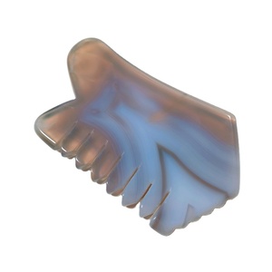 หวีหินโมราสีเทาหยกธรรมชาติสำหรับเครื่องมือกัวซาแบบทำมือ - Product Image 1