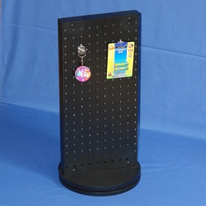 Doppel flächen Stahl Peg board Rack Retail Fixture Counter Spinning Key Ring Display Stand für Shop-Promotion - Product Image 1