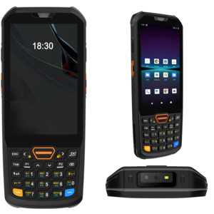 Palmare 2d codice Qr Scanner di codici a barre Computer palmare Android logistica PDA Stock - Product Image 2