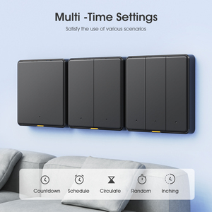 SMATRUL Tuya Smart EU luce da parete pulsante WIFI RF433 senza filo neutro Alexa Google Home Push Switch per il controllo vocale - Product Image 5