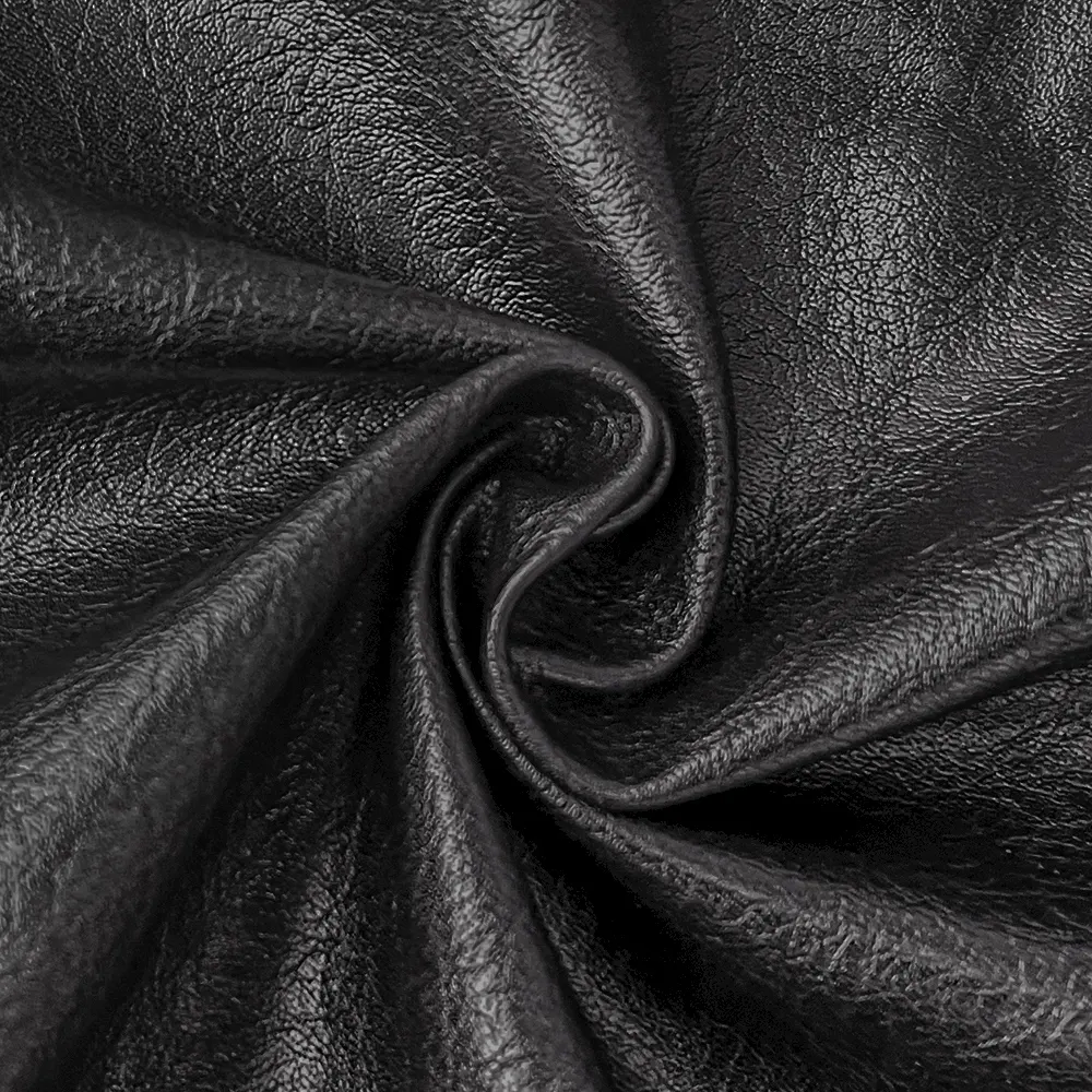 Đen Faux Leather vải của sân, Marine Vinyl vải cho hàng thủ công, hạt mềm bọc vải