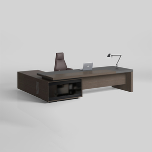 Moderno elegante grande tavolo da ufficio in legno semplice scrivania del Computer per capo/presidente/CEO Design modulare ultimo ufficio moderno - Product Image 5
