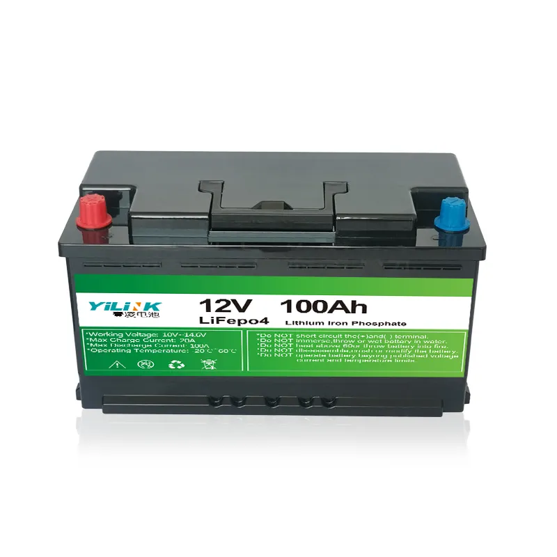 Prezzo di fabbrica batteria solare a ciclo profondo 12 volt 100 ah batteria lifepo4 12 v 100ah al litio per sistema di accumulo di energia