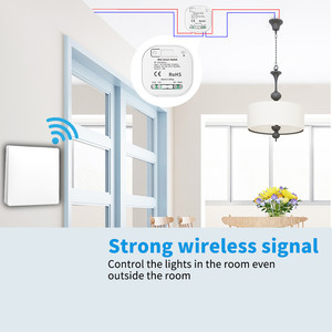 Interruptor de luz inteligente autoalimentado de 433MHz, fácil instalación, Control remoto inalámbrico, interruptor de pared, Automatización del hogar, sin batería - Product Image 2