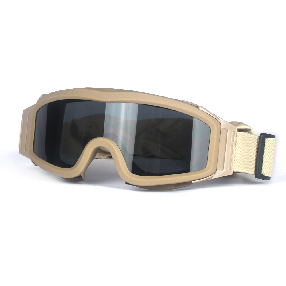 khaki frame/black lens
