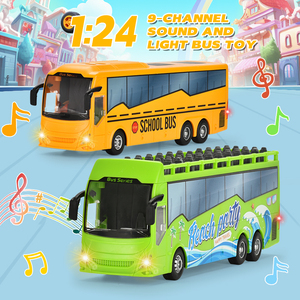 1/<strong>24</strong> RC Bus <strong>Toy</strong> with Realistic Flashing Light and Music Remote Control <strong>Wireless</strong> City Bus - Product Image 2