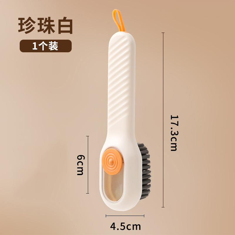 Liquid shoe brush-white handle opp packaging
