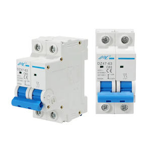 高品質Cカーブミニチュアサーキットブレーカ (MCB) 2P 1A ~ 63A DC MCB広い範囲 - Product Image 1